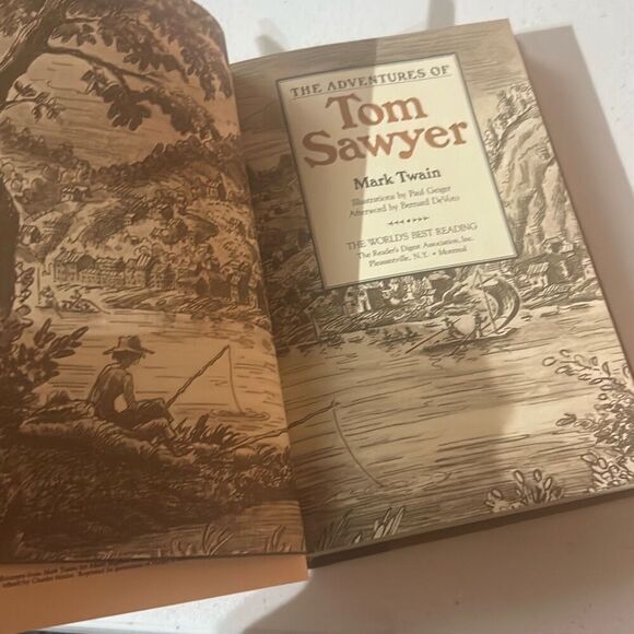 The Adventures of Tom‎ Sawyer" by Mark Twain hardback book readers digest - Picture 5 of 6